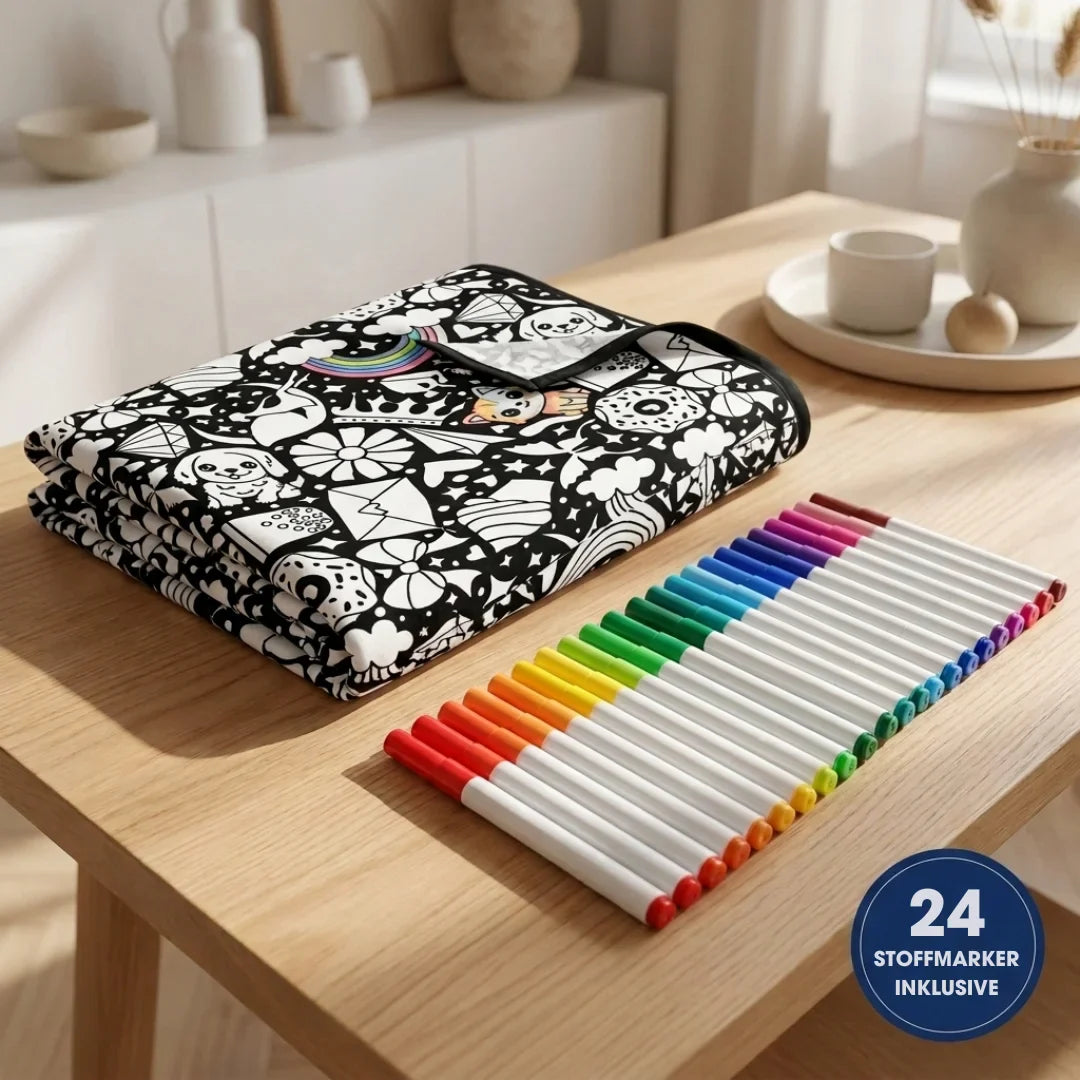 ColourBlanket™ – Washable Colouring Blanket for Kids
