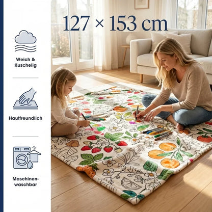 ColourBlanket™ – Washable Colouring Blanket for Kids