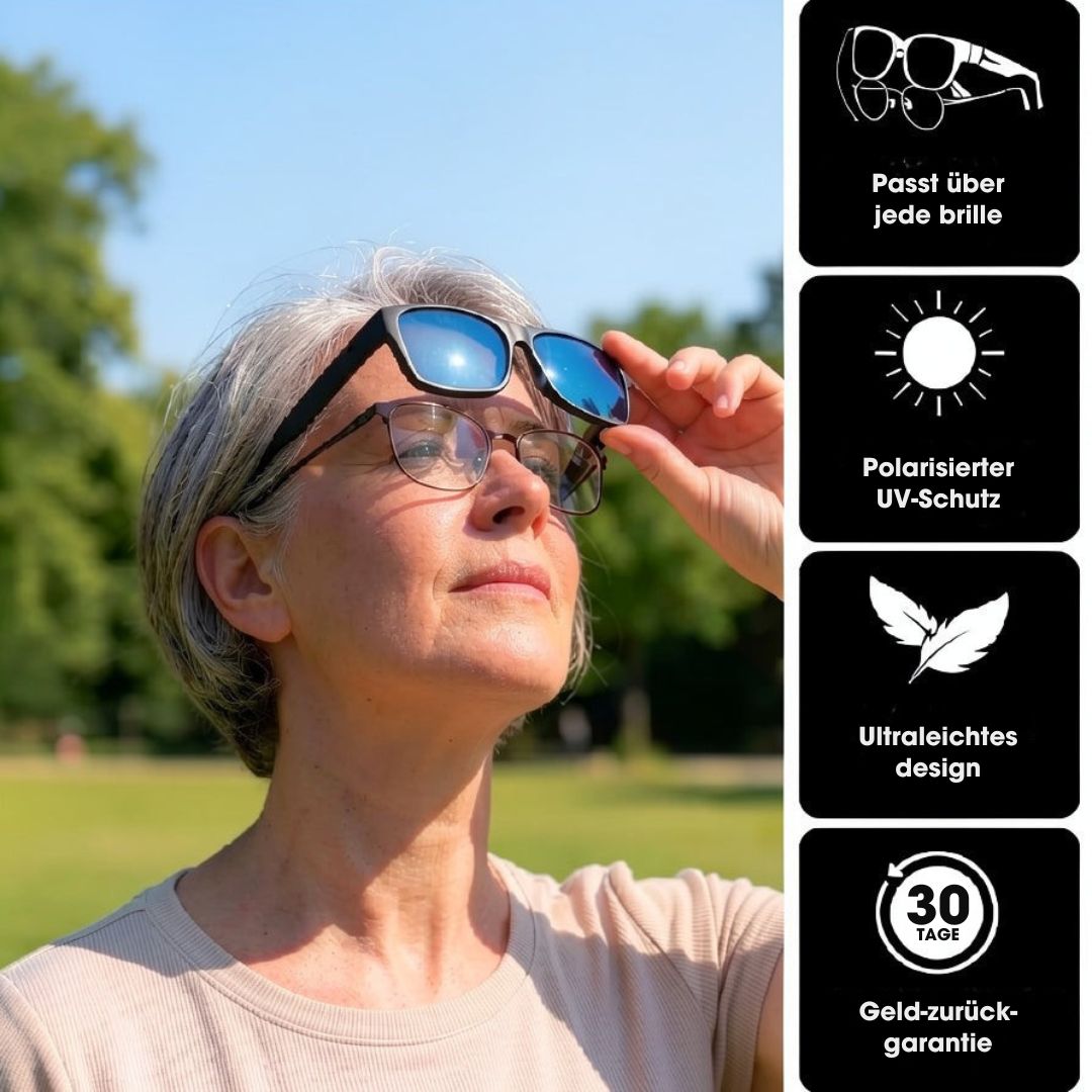 OptiShade™ – Clip-On Sun Protection for Your Existing Glasses