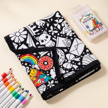 ColourBlanket™ – Washable Colouring Blanket for Kids